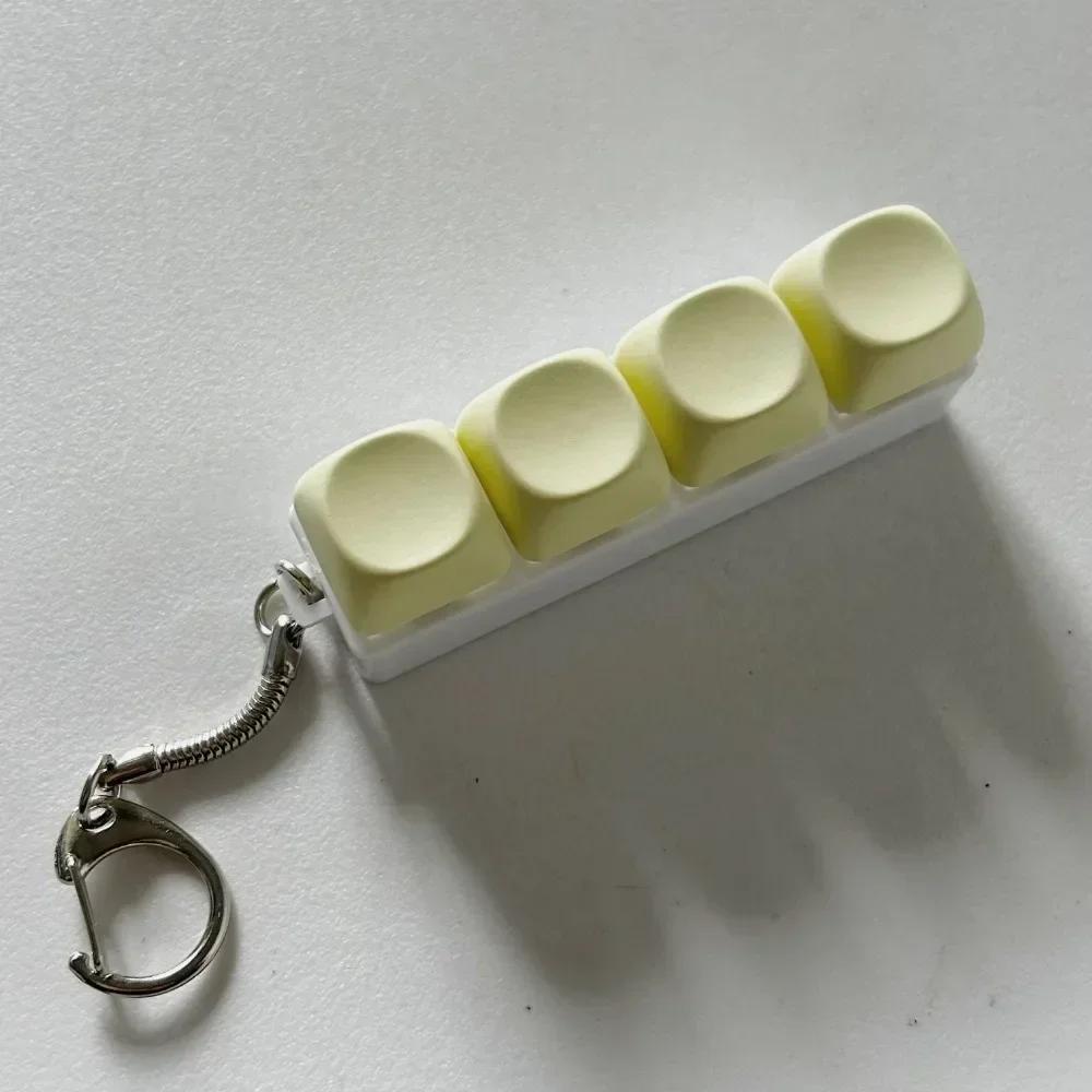 Keyboard Key Fidget Reliver Stress Toys Colorful Keychain Keycap Antistress Toys Adult Children Finger Button Toy Kids Game Gift