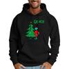 Men's Casual Sports Hooded Pocket Christmas Print Long Sleeve Sweatshirt