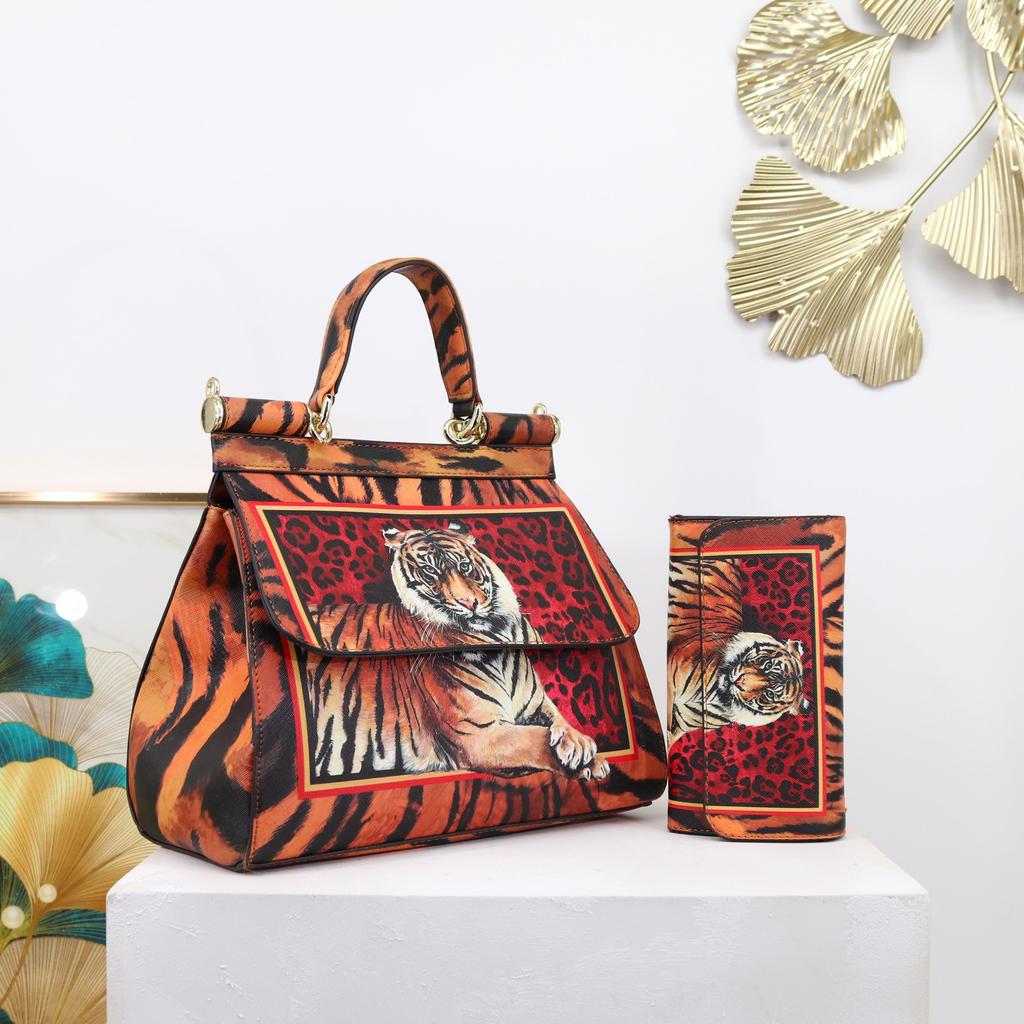 Printed Women'S Bag Light Luxury Bag Ladieshandbag Design Bucket