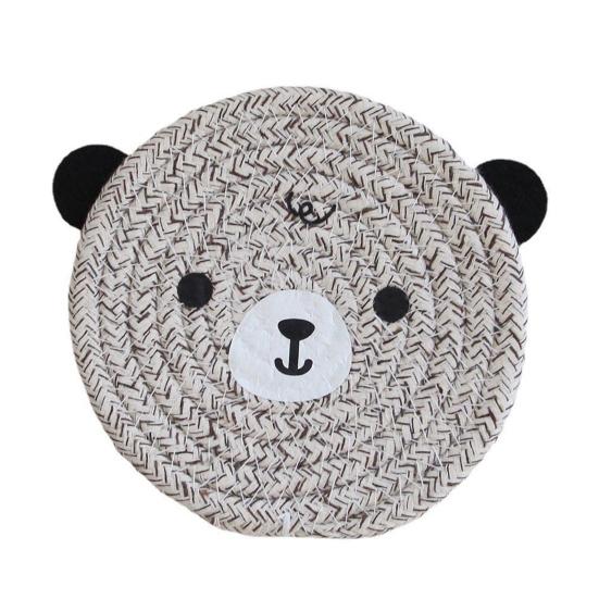 Placemat Non-slip Anti-scalding Kitchen Tools Practical Cartoon Bear Tea Coffee Cup Mat for Home