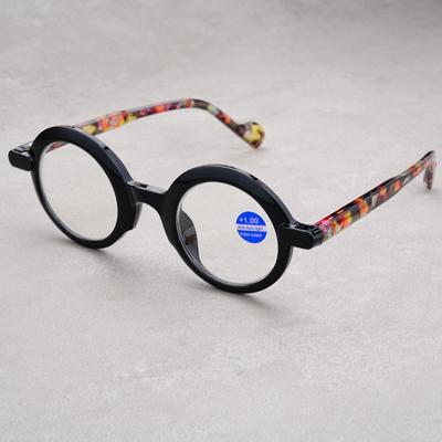Lunettes de lecture unisexe rétro à monture ronde pour hommes et femmes, mode, verres HD, lunettes pour la presbytie, tendance, blocage de la lumière bleue