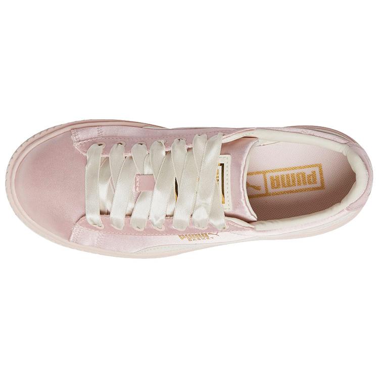 Puma Basket Platform Tween Pink Womens 365133-04