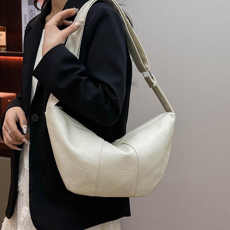 Yogodlns Vintage Crossbody Bags for Women Large Capacity Luxury Handbags Solid Soft Shoulder Bags Female Casual Travel Hobos Bag