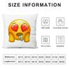 Federa per Cuscino Faccina Emoji Morbida Copricuscino in Peluche | Federa Decorativa Double-Sided | Arredo Casa Divano Camera da Letto