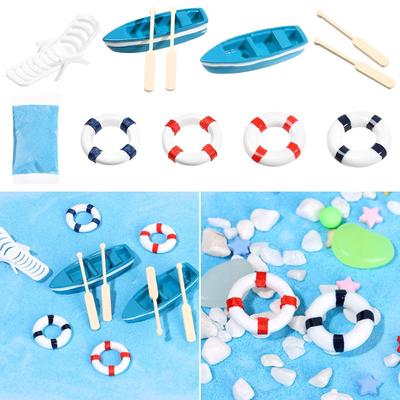 Accessories Micro Landscape Beach Chair Boat Paddle Mini Sea View Ornaments