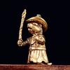 Mini European Brass Cat Sith Statue Cat Demon Swordsman Mouse Wizard Metal Sculpture Office Home Decoration Desktop Ornament