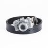 Men's Punk Leather Belt - Artistic Style Cowhide Camera Personality