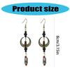 Moon Earrings Aesthetics Earrings Chinese Style Jewelry Dangle Earrings Plastic Texture for Fashionable Youthful Women