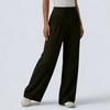 Women High Waist Wide Leg Lounge Pants with Drawstring Loose Fit Soft Stretchy Fabric Relaxed Fit Trousers for Everyday Wear