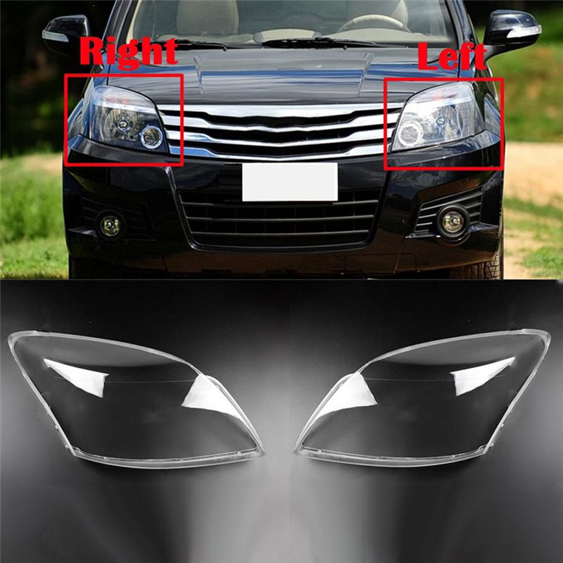 Left Car Headlight Lens Cover Head Light Lamp Lampshade Front Light Shell For Great Wall Haval H3 2005-2012 Parts Accessories