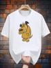 2026 Summer Tshirt Casual Loose Round Neck Short Sleeve Comfortable Sports Top For Unisex And Unisex With Cartoon Design