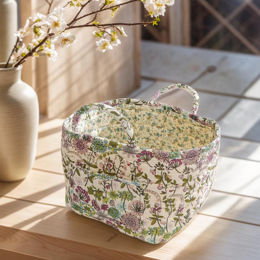 Padded Laundry Baskets with Handle Quilted Laundry Hampers Large Capacity Portable Underwear Sorting Basket for Home Kitchen