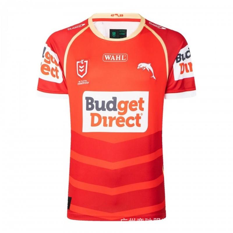 2026 NRL Dolphins Φανέλα Προπόνησης Ράγκμπι Ανδρική Κοντομάνικη Performance Μπλούζα Εντός Εκτός Έδρας Ομάδας Αθλητικά Ρούχα