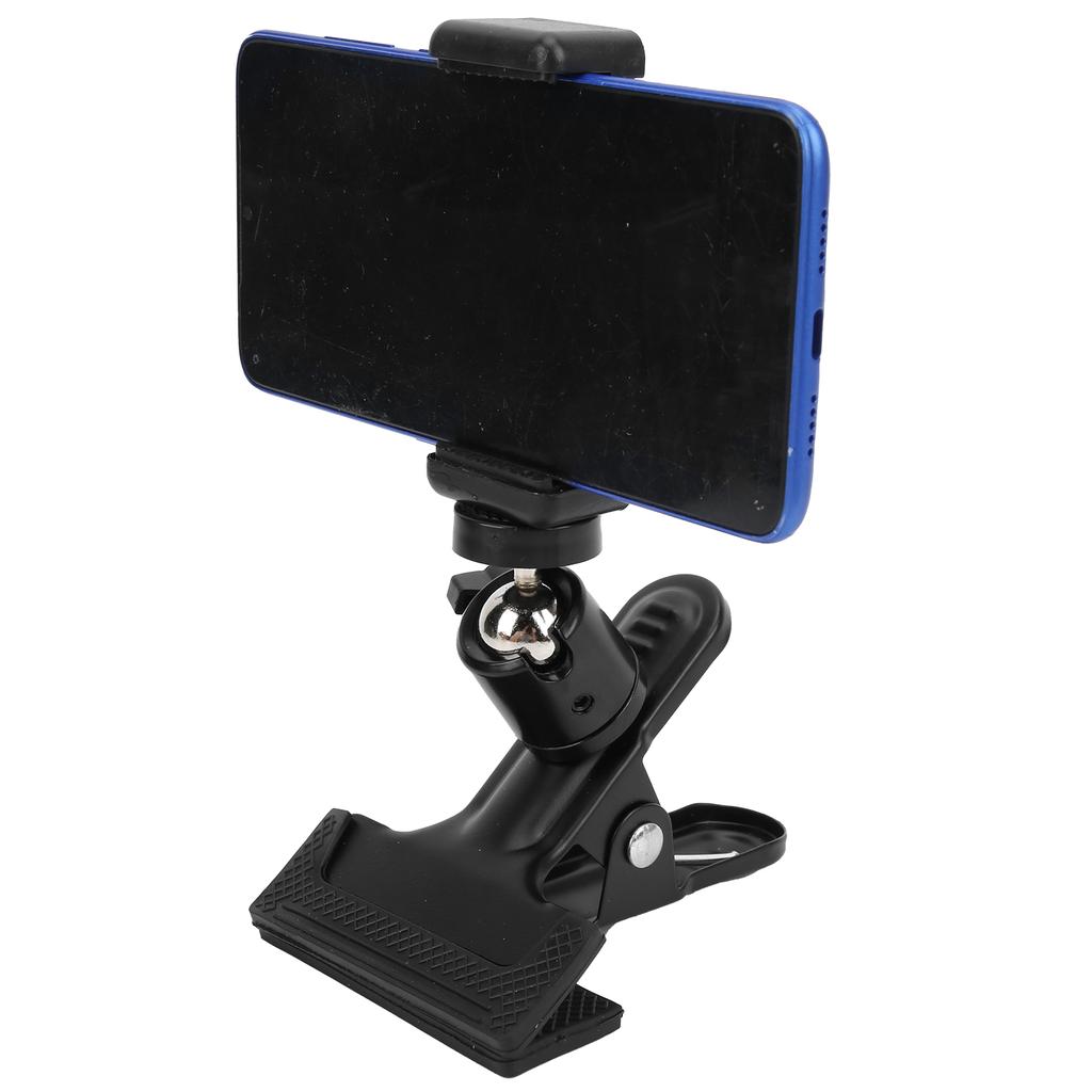 Metal Guitar Bass Phone Holder Live Broadcast Bracket Ukulele Headstock Phone Clip