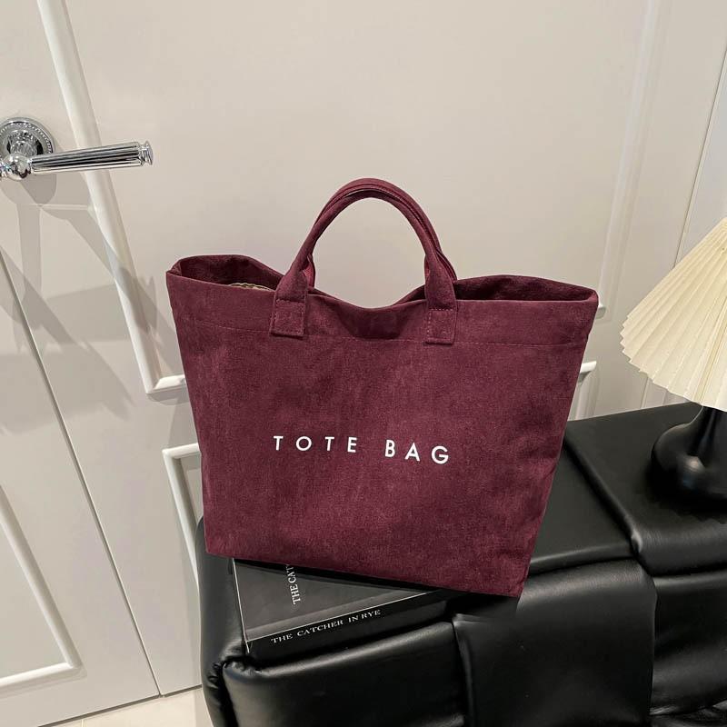 

Super-popular Large-capacity Suede Tote Bag Female Niche Light Luxury Temperament High-end Commuting Handbag червоний