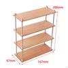 1/6 Organizer Halter Ornamente Einrichtung Modell Mehrschichtig Holz Sammlerstücke Bücherregal für