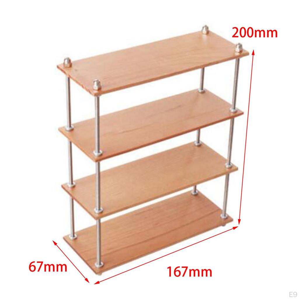 1/6 Organizer Halter Ornamente Einrichtung Modell Mehrschichtig Holz Sammlerstücke Bücherregal für