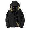 Large-size Jacket for Men and Women Three-in-one Two-piece Set for Removable Warm Ski Suit Waterproof Windproof Mountaineering Suit
