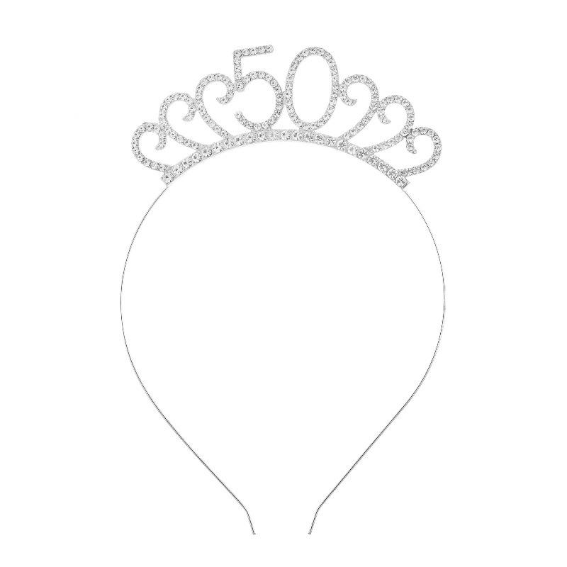 Cross-Border Digital Birthday Crown Set: Headdress, Party Shoulder Strap & Etiquette Belt Photo Prop for Girls