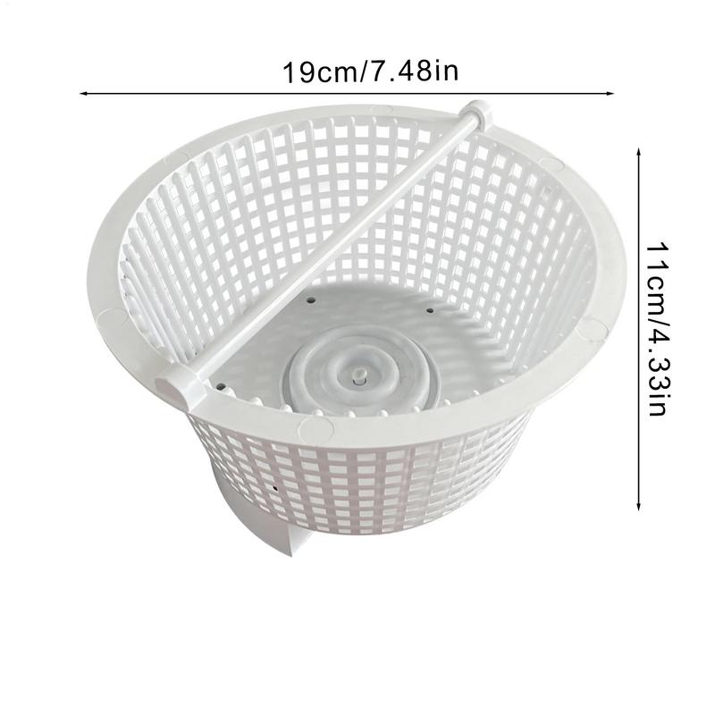Pool Filter Basket Yard Swim Deribs Strainer Skimmer Replacement Basket With Handle Improves Skimming Cleaning Efficiency For