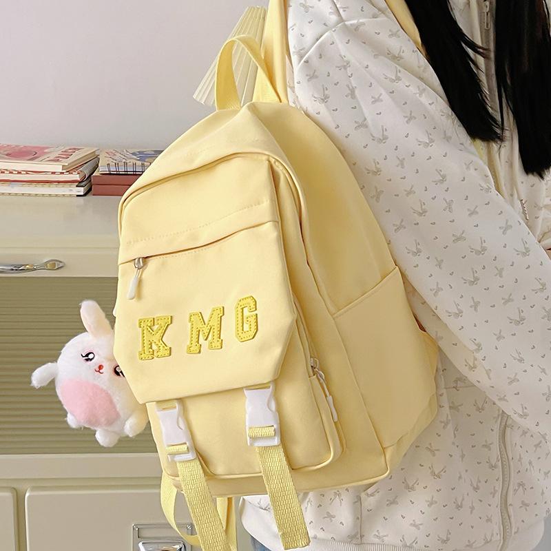 Small fresh, sweet and cute wind macaron student schoolbag summer new large-capacity backpack