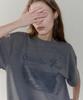 Obeodyupeulleeo New Vintage Printing T-Shirt_Charcoal