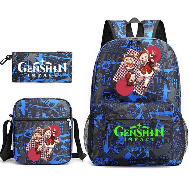 Yuanshen Backpack 3 Pieces/set Girls Boys Travel Shoulder Bag School Backpack