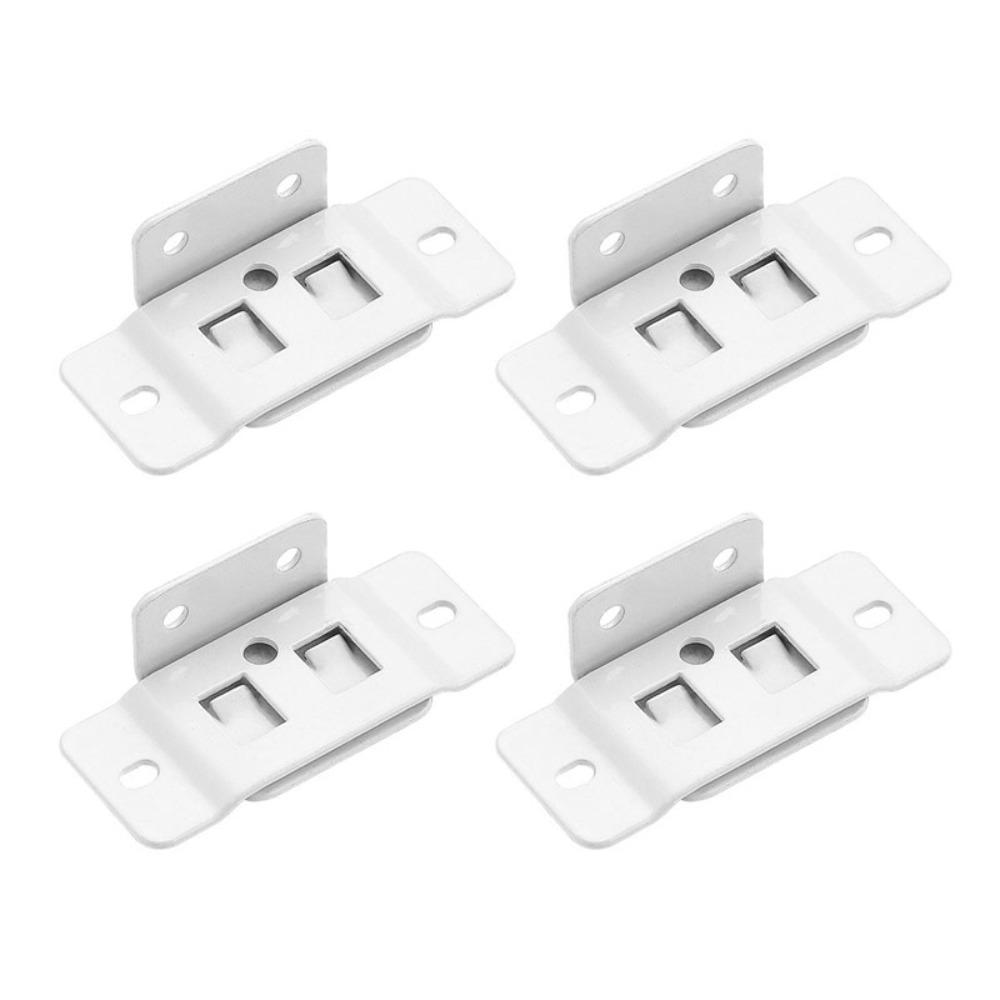 

4Pcs 90 Degree Fixing Buckle L Shaped Two in One Insert Cabinet Corner Code Hardware Accessories білий