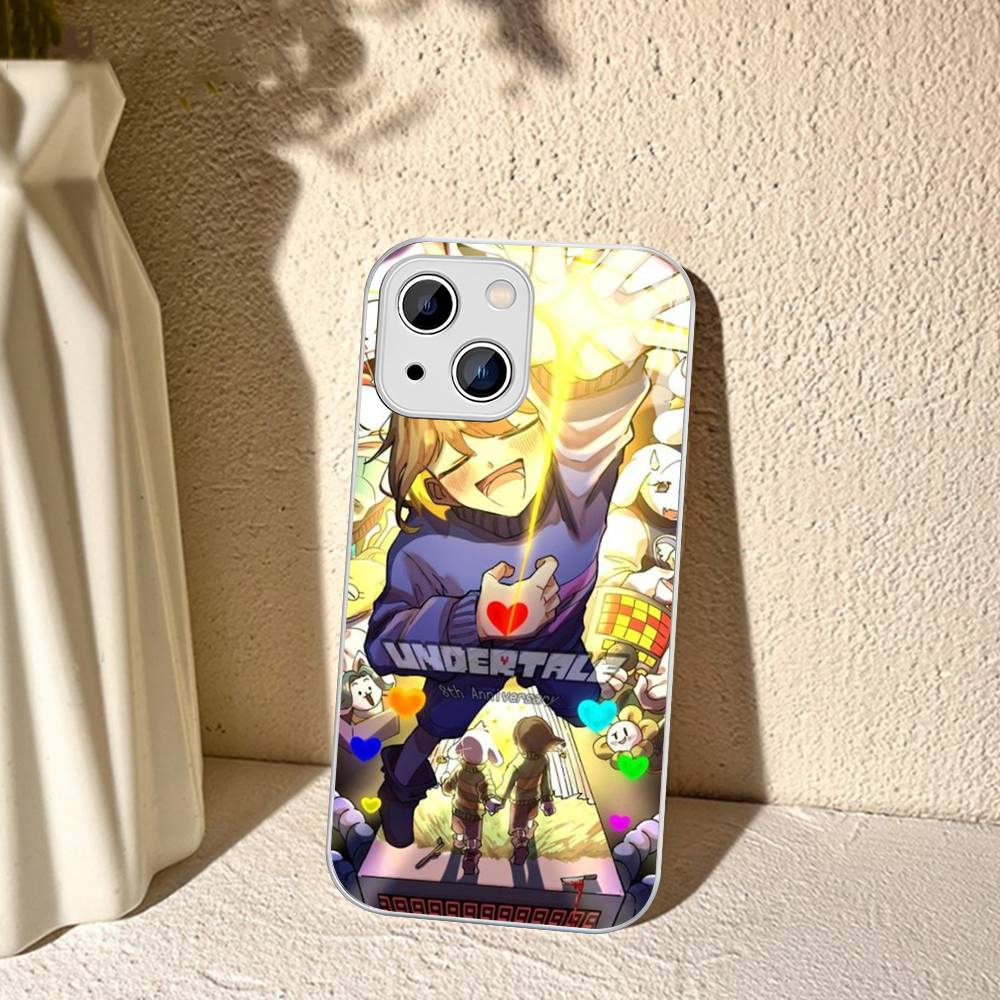 U-Undertale For IPhone 14 13 12 Mini 11 Pro XS Max X XR 14 Plus Tempered Glass Cover