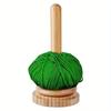 1 Pezzo Portafilo in Legno Dispenser Manuale per Filato Porta Bobina Maglia Rack Verticale Rotante per Tessitura Dispenser Bobina da Avvolgimento