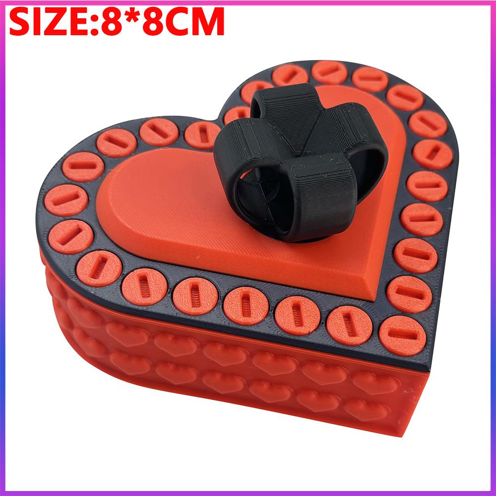 Latest 3D Printed Present Box Love Annoying Present Box With Screws Playful Prank Screw Box Colorful Exquisite Sundries Storage Container