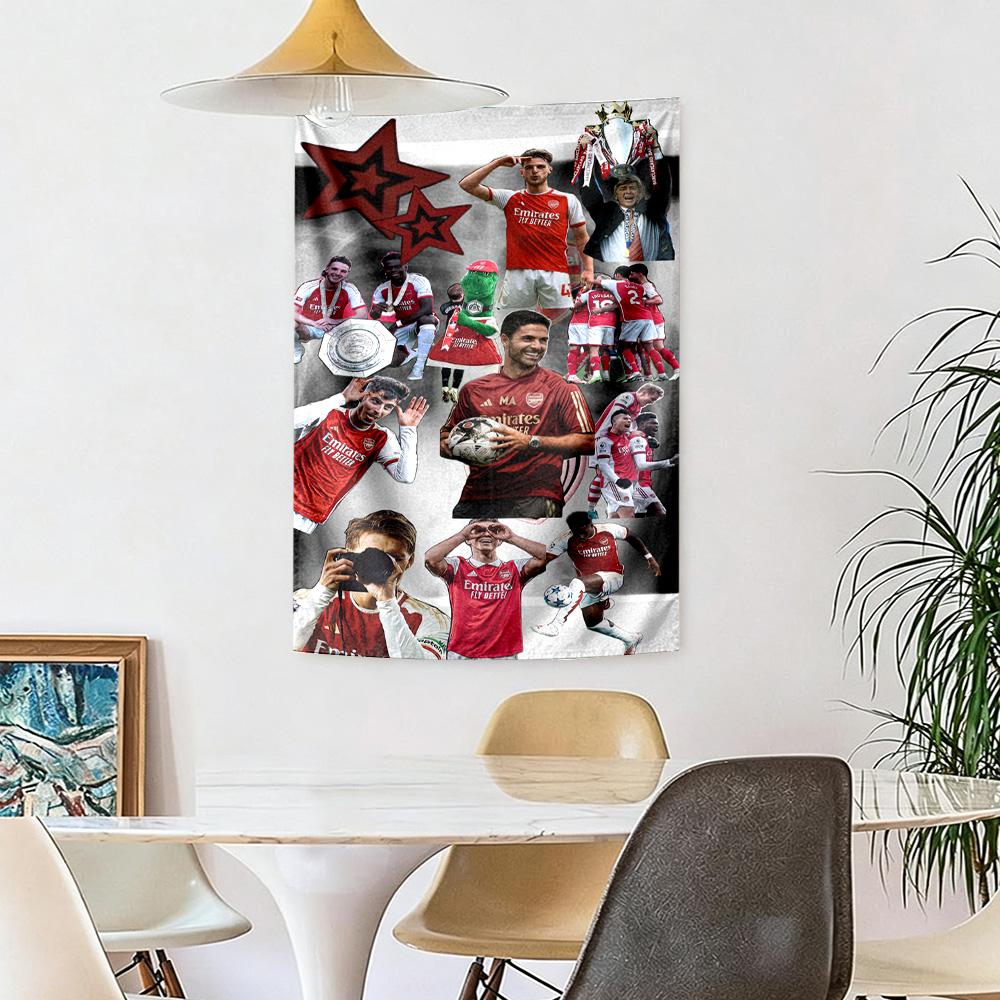 Arsenal Wall Decor Tapestry Art For Pet Memorial Birthdaywedding Party Backdrop Family Gift