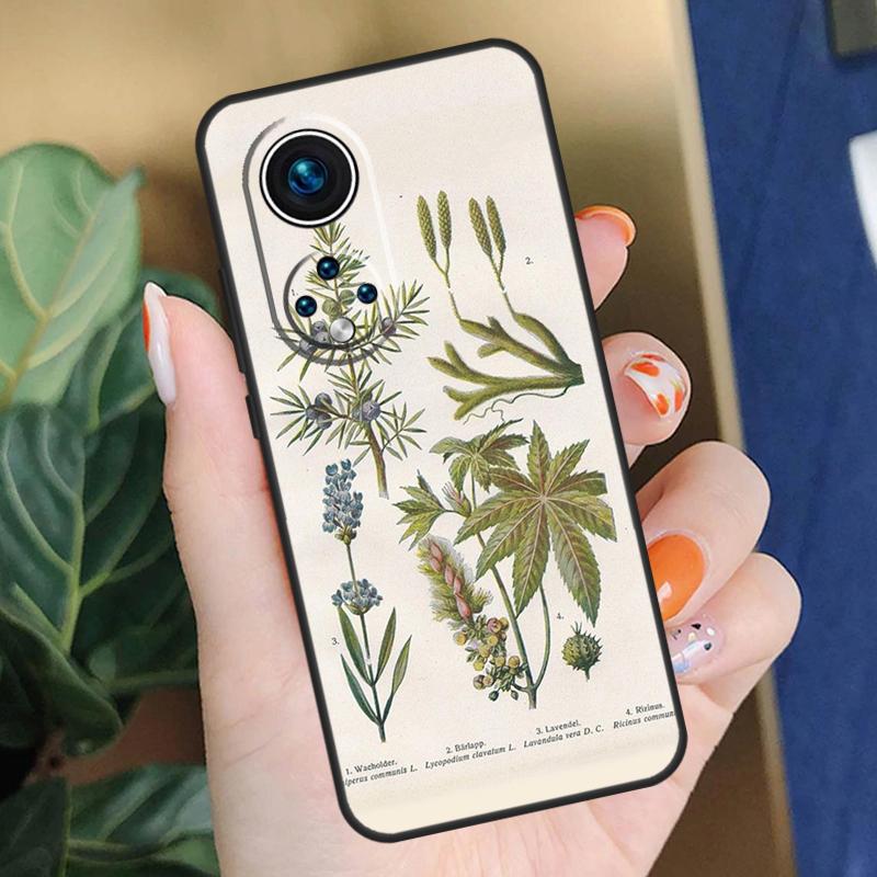 

Ботанические рисунки Цветы Растения Чехол Для Honor 90 50 70 Lite X9b X9a X8b X8a X8 X9 X9c Honor 200 Pro Magic 5 6 7 Lite Обложка Honor Magic5 Lite