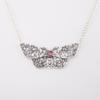 Rare Rhodolite Gemstone 925 Sterling Silver Jewelry Pendant 0.7" For Women Gift CP-35-15