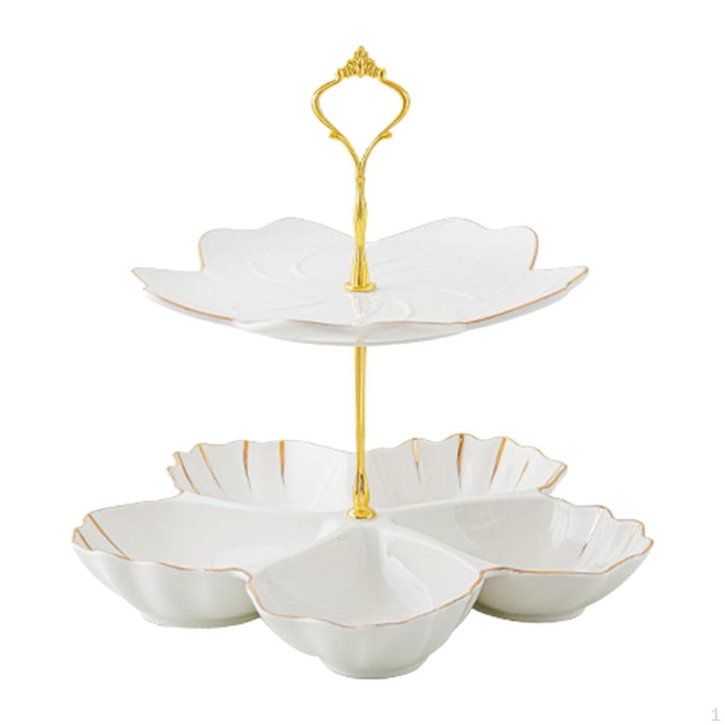 Ceramic Cake Stand for Serving Treats and Home Decoration