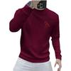 2026 Year of the Horse Zodiac Men's Red Hoodie - Cotton Print Long Sleeve T-Shirt Top