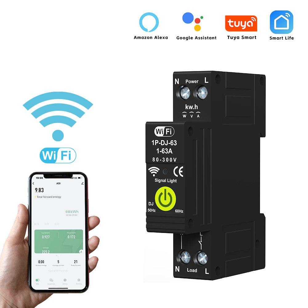 Graffiti WiFi Circuit Breaker with Bidirectional Metering & Comprehensive Protection