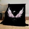 1 Stück Flügelkrone Outdoor Flanelldecke Weich Warm Ganzjahresdecke für Sofa Bett Auto Camping Büro, Gemütliche Geschenkidee1169S