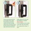 With Key Sliding Door Lock Aluminum Zinc Zinc Alloy Flush Lock Kit  Patio Doors