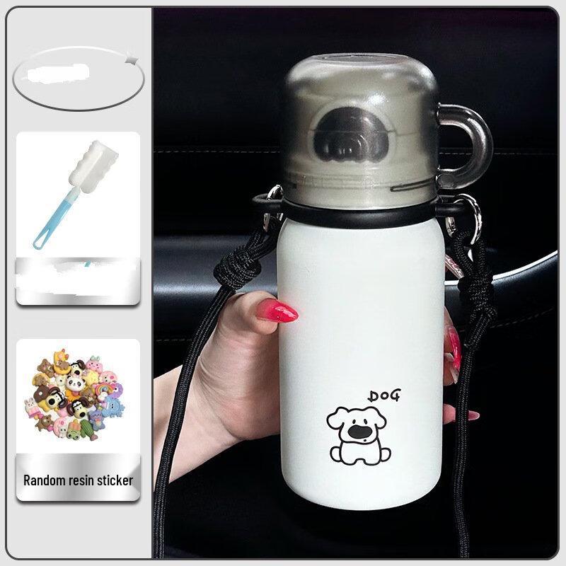 Shangqi Dual-Drink Insulated Straw Cup with Bowl Lid