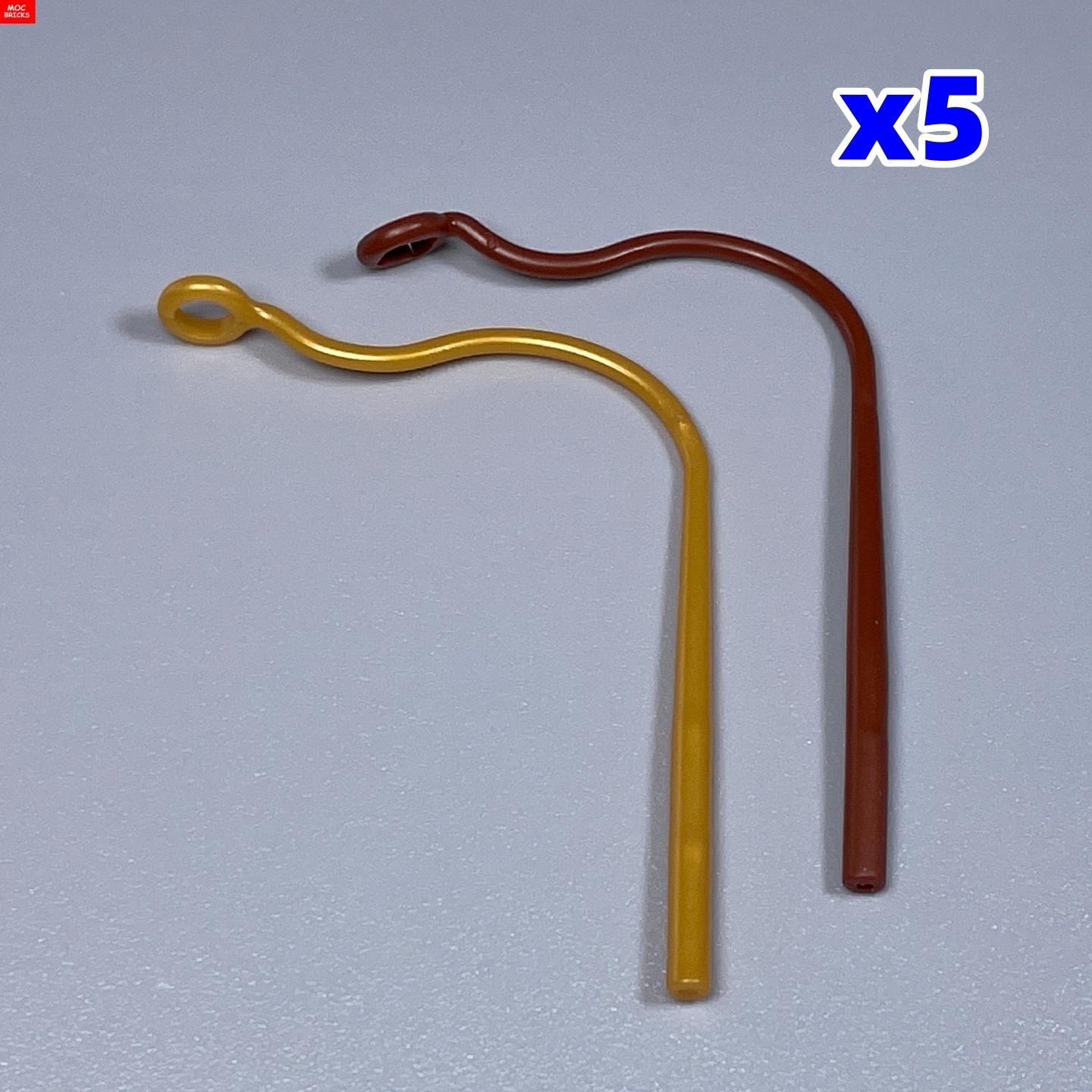 

MOC Bricks Brown Golden Whip String 2488 Plant Vine Part Jungle Scene Educational Model Assembly DIY Toys