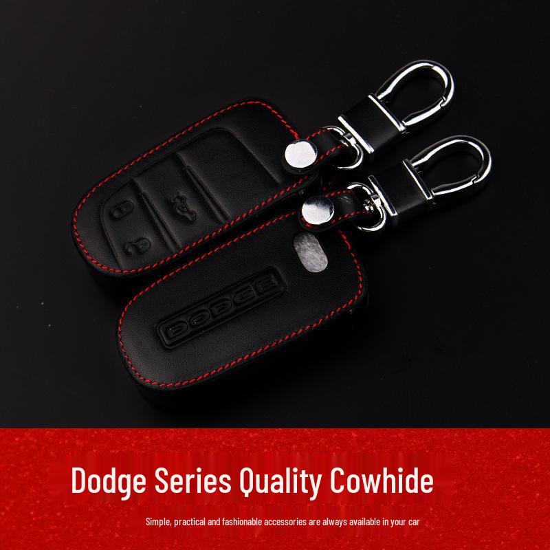 Genuine Leather Key Case for Dodge Journey & Jeep Cherokee Models