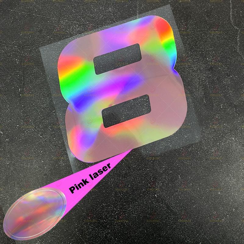 1pc Laser Pink Racing Number Motorcycle Stickers Waterproof Vinyl Decals for Motorbike Helmet Fuel Tank Front Fairing Bicycle