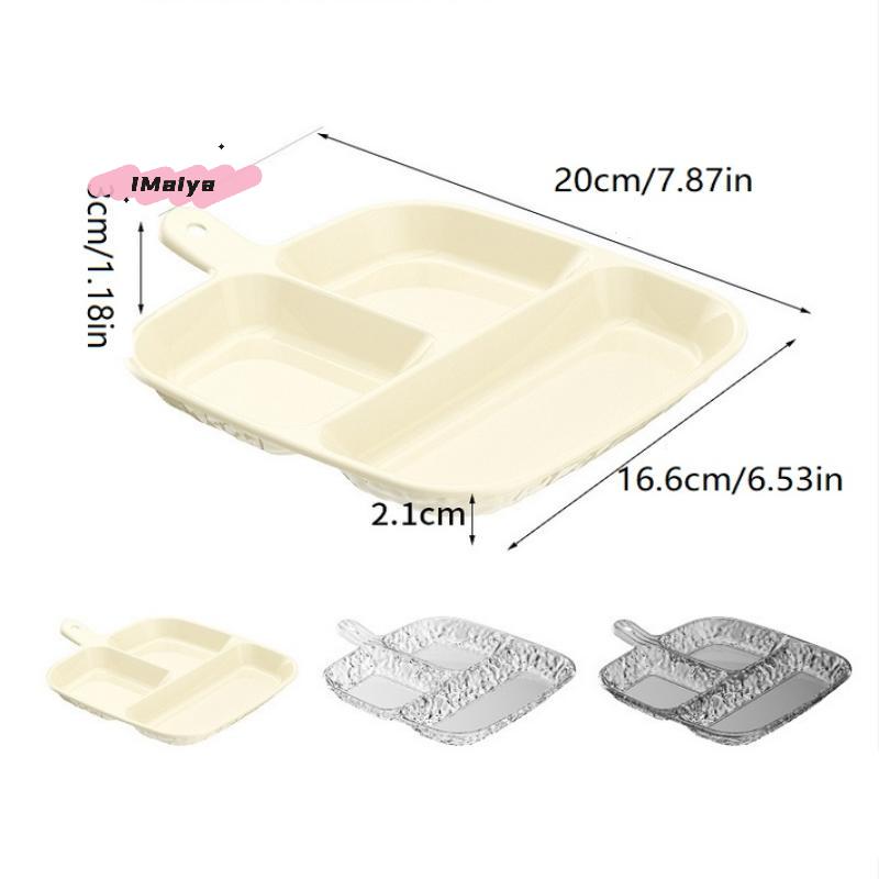 Koreanischer Stil geteilte Obstschale 3/5/6 Fächer Esstisch Gewürzschale Kühlschrank Dessert Aufbewahrungsbox Küchenhelfer