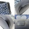 Used COACH Handbag 6046 Signature canvas/leather Navy system Blue Everyday use