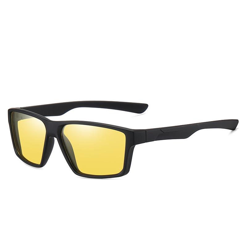 Sports Large Frame Square Men'S And Women'S Sunglasses, Colorful Sunglasses, Night Vision Glasses