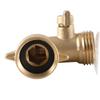 ABMH-2Pcs 3/4In Hose Adapter Garden Hose Connector With Shut Off Valve With 2 O-Rings Solid Brass