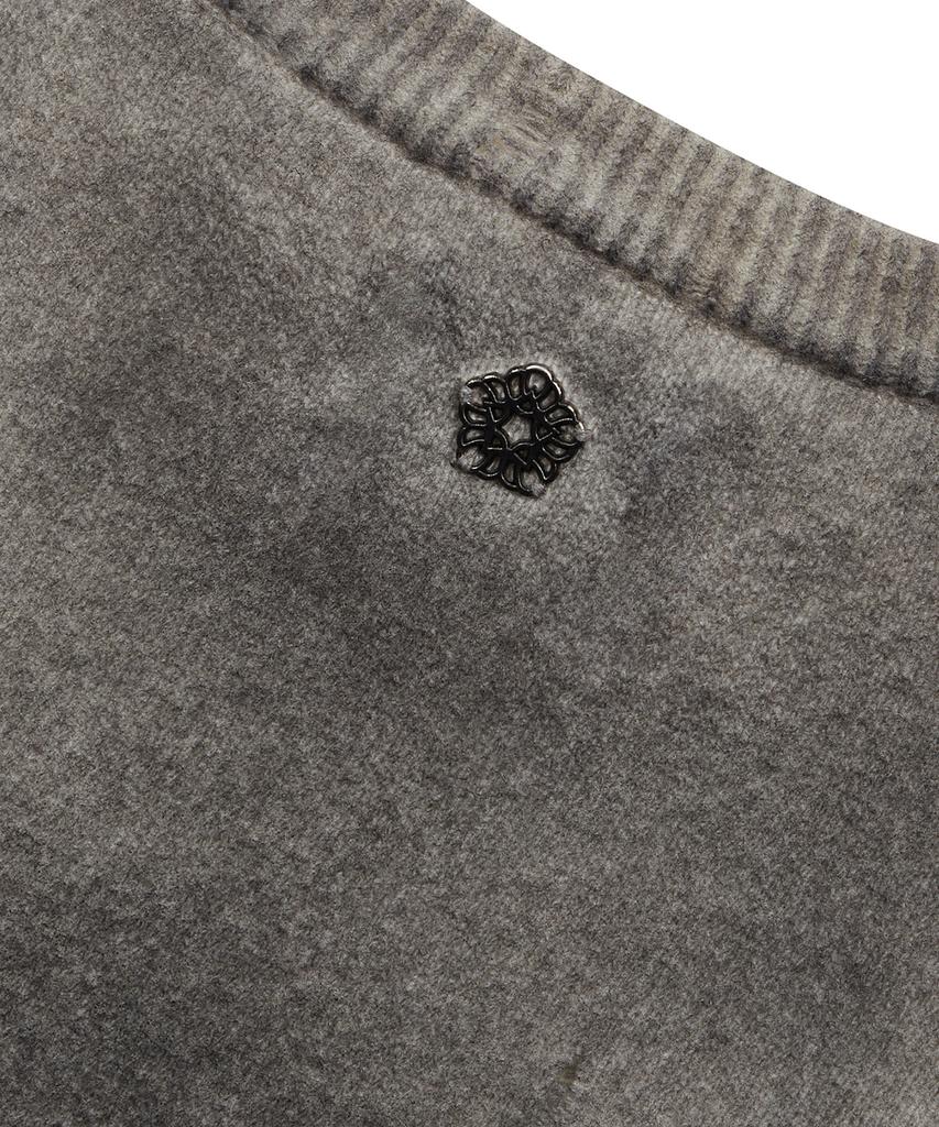 ULKIN [Runway] Spray Damage Round Neck Knit_Gray