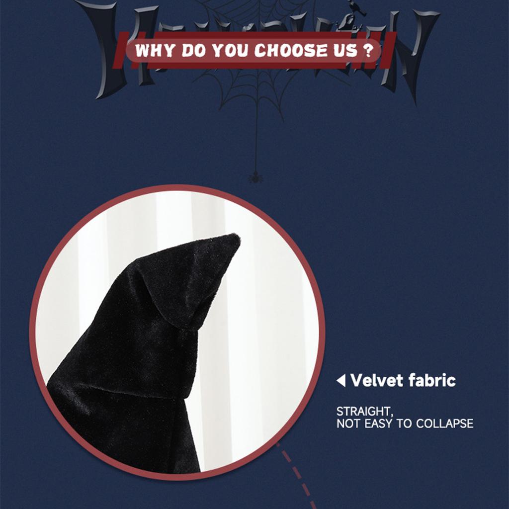Nuovo Cappello da Strega Barocco di Halloween Regina Goth Rete Fiori Artificiali Accessori Vestito Cappello da Strega Natale