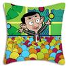 Gorące Anime Komedia Pan. Poszewki na poduszki Bean Dicha Kreskówkowe Dekoracyjne Sofa Dom Podwójny Druk Krótki Plusz Urocza Poszewka na Poduszkę